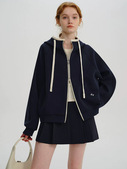 Vintage Trim Hooded Jacket