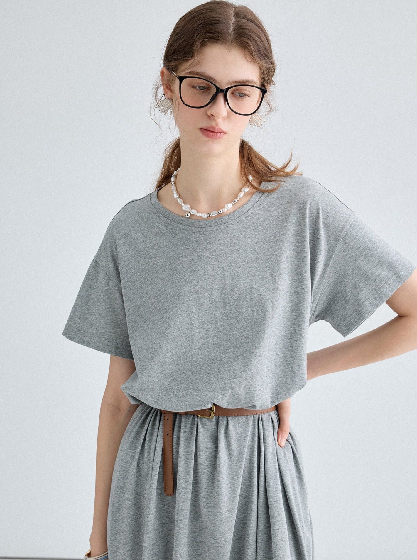 Summer Knit T-Shirt Dress