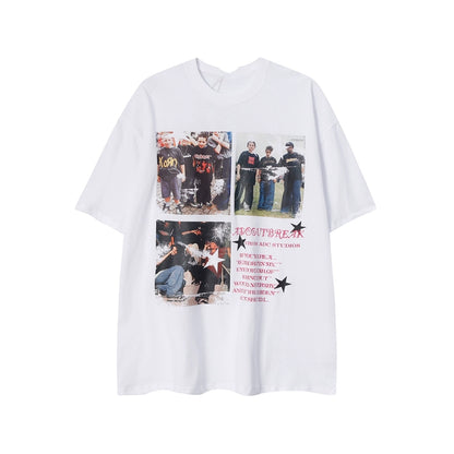 Retro Print Wild Azi Couple T-Shirt