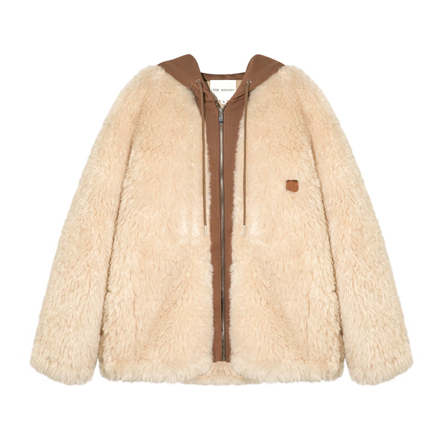 Hooded Fur Patchwork Jacket