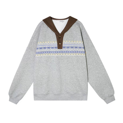 Fair Isle Hooded Top