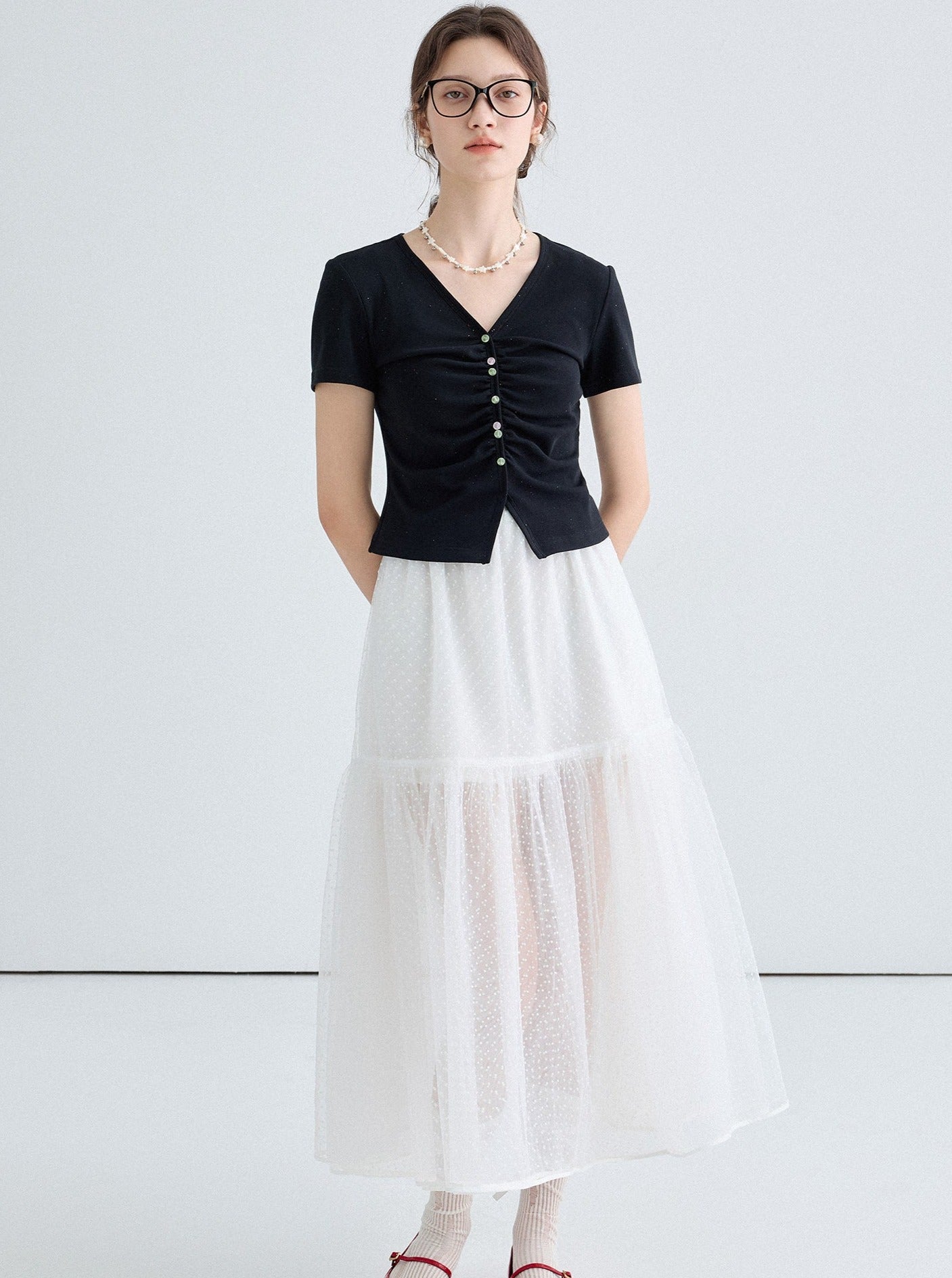 Polka Dot Tulle Skirt