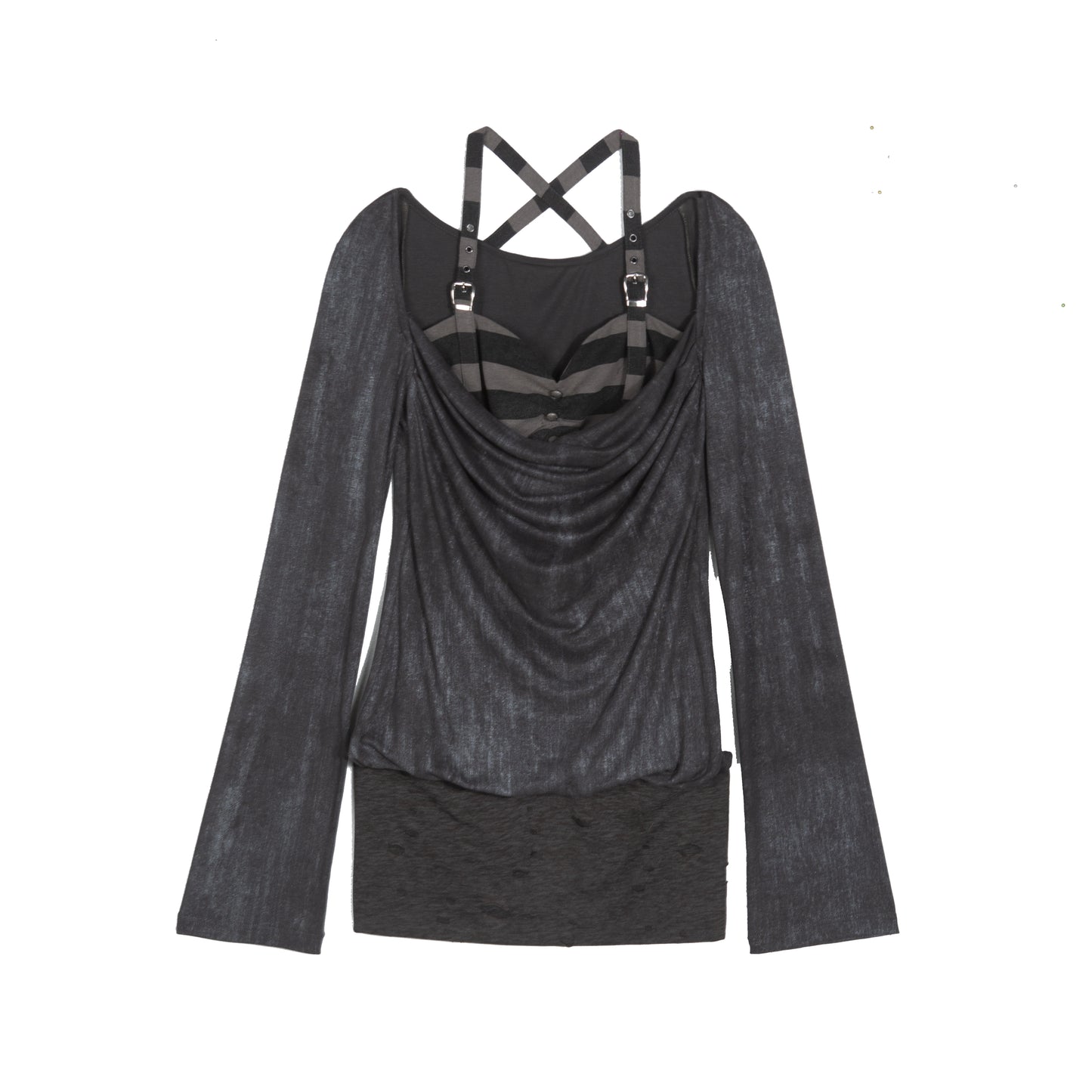 Retro Two-Piece Top Shirt Info