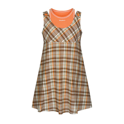 Tangerine Playful Clash Dress