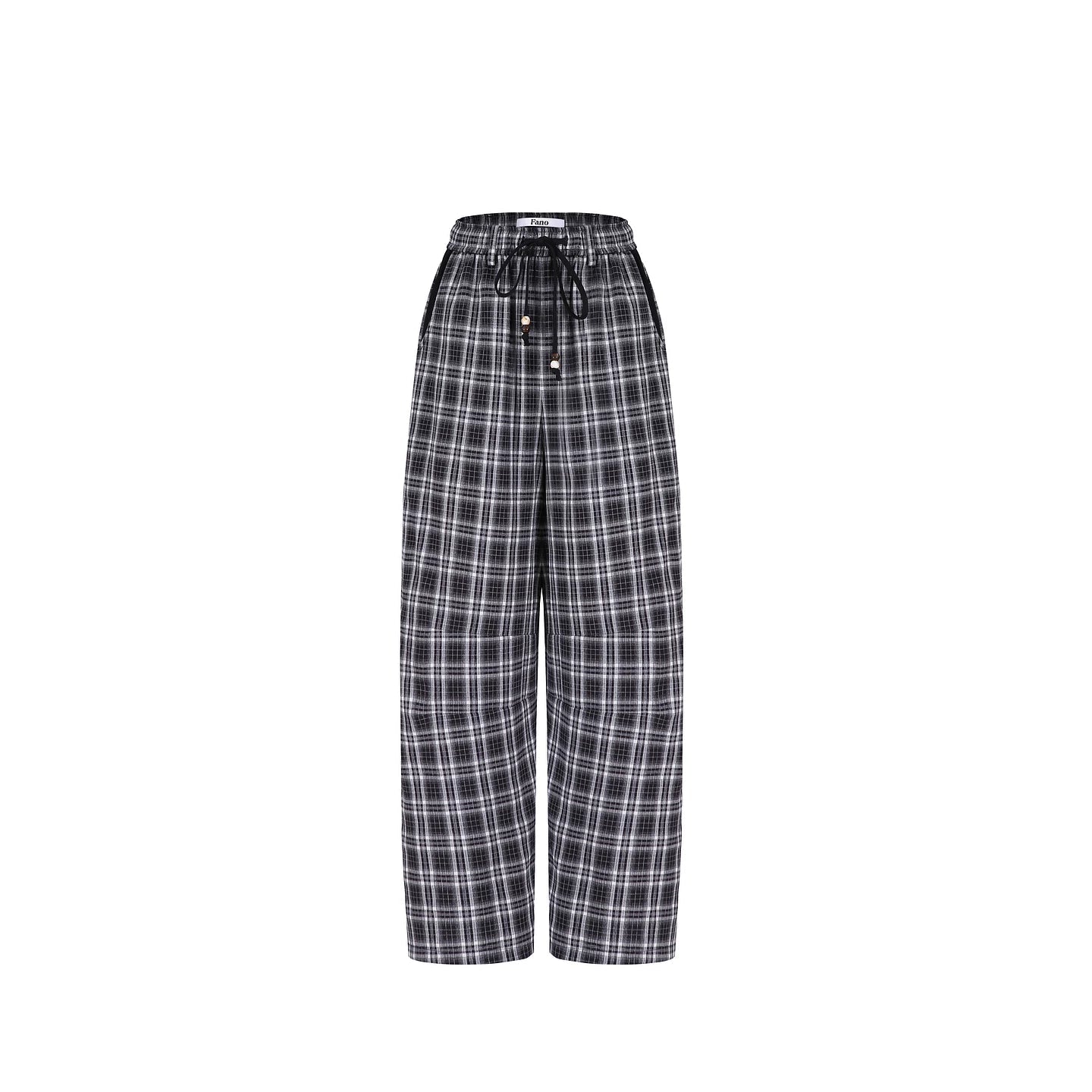 Classic Plaid Patchwork Pants