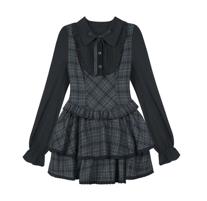 Plaid Lolita Winter Dress