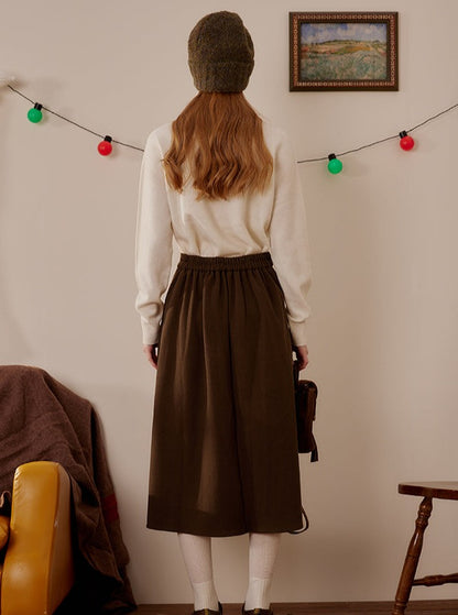 Mid-Length Pleated Skirt