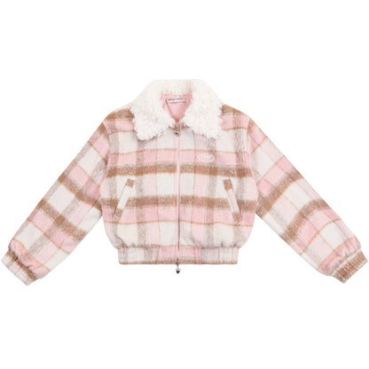 American Vintage Pink Plaidjacke