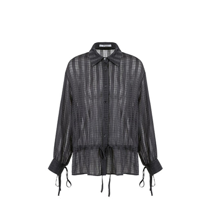 Color-Block Plaid Shirt