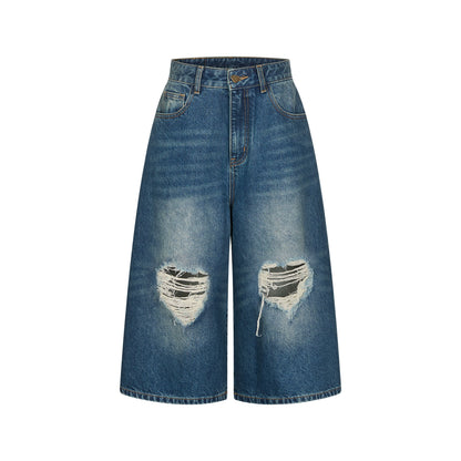 Vintage Denim Wide-Leg Jeans