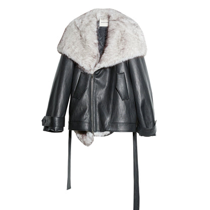 Unisex Urban Fur Collar Jacket
