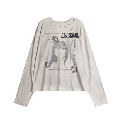 Lazy Retro Long Sleeve Top