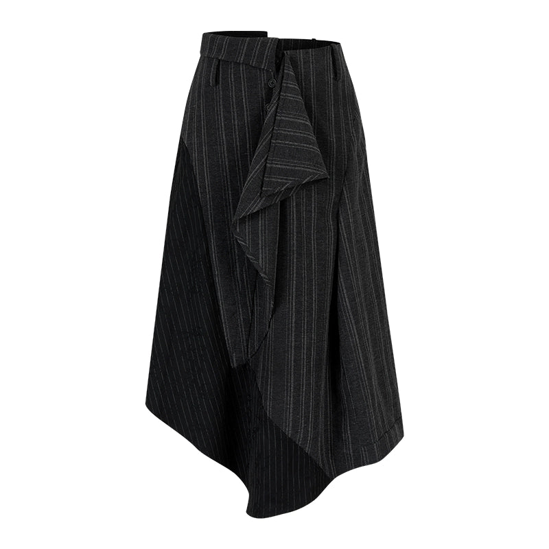 Striped Color-Blocking Shirt Set-Up