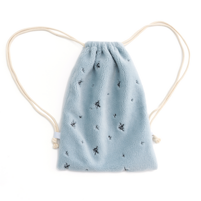 Soft Velvet Floral Backpack