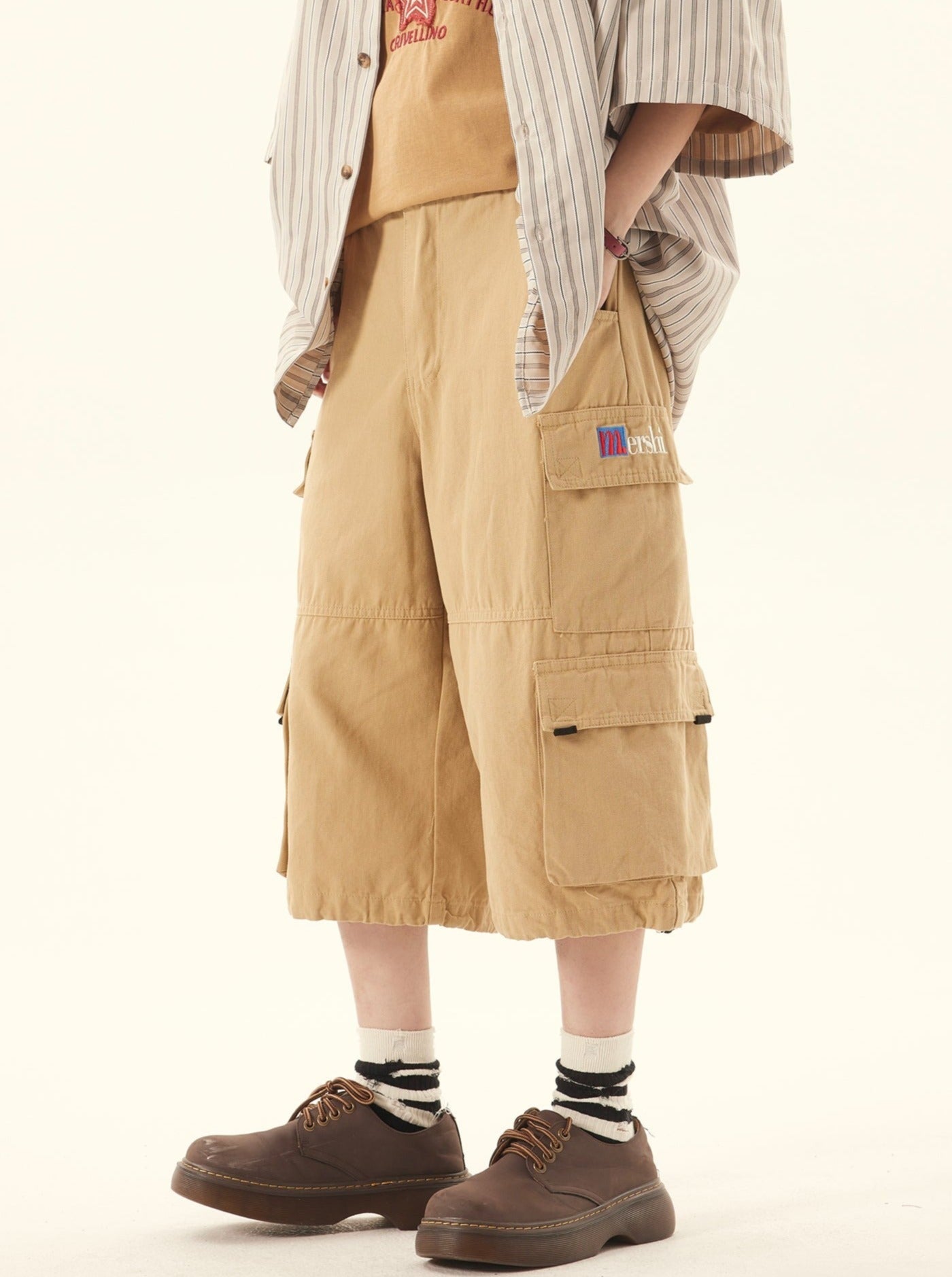 Vintage Khaki Cargo Casual Pants