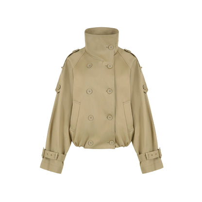 Classic Double-Breasted Trench Coat