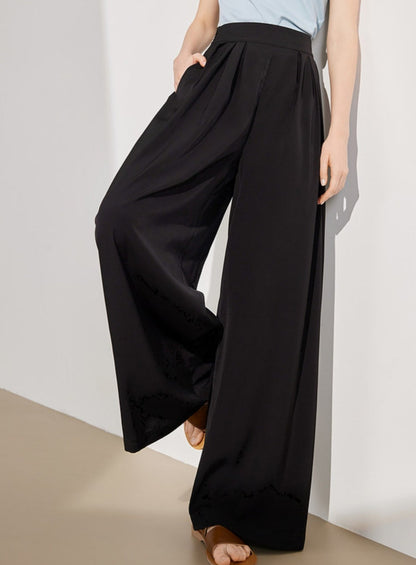 Relaxed Wide-Leg Casual Pants