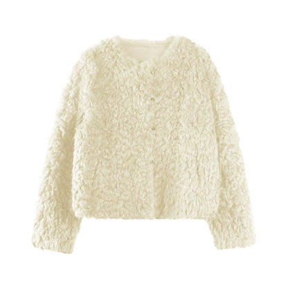 Hazelnut Chocolate Fur Coat