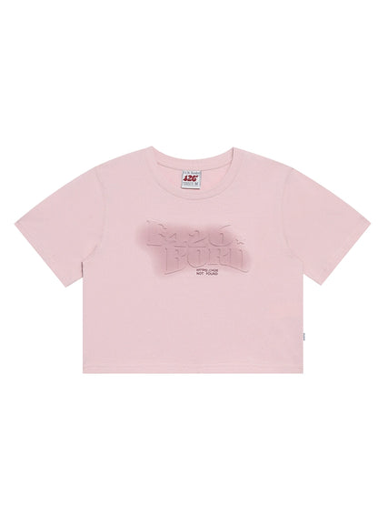 Letter Embossed T-Shirt