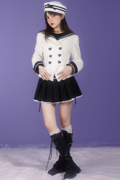 Sweet Milk Platinum Sailor Collar Top