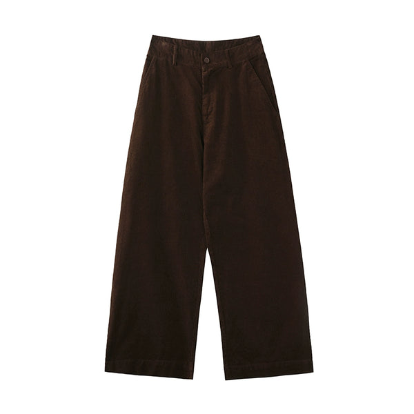 Corduroy Wide-Leg Vintage Slacks