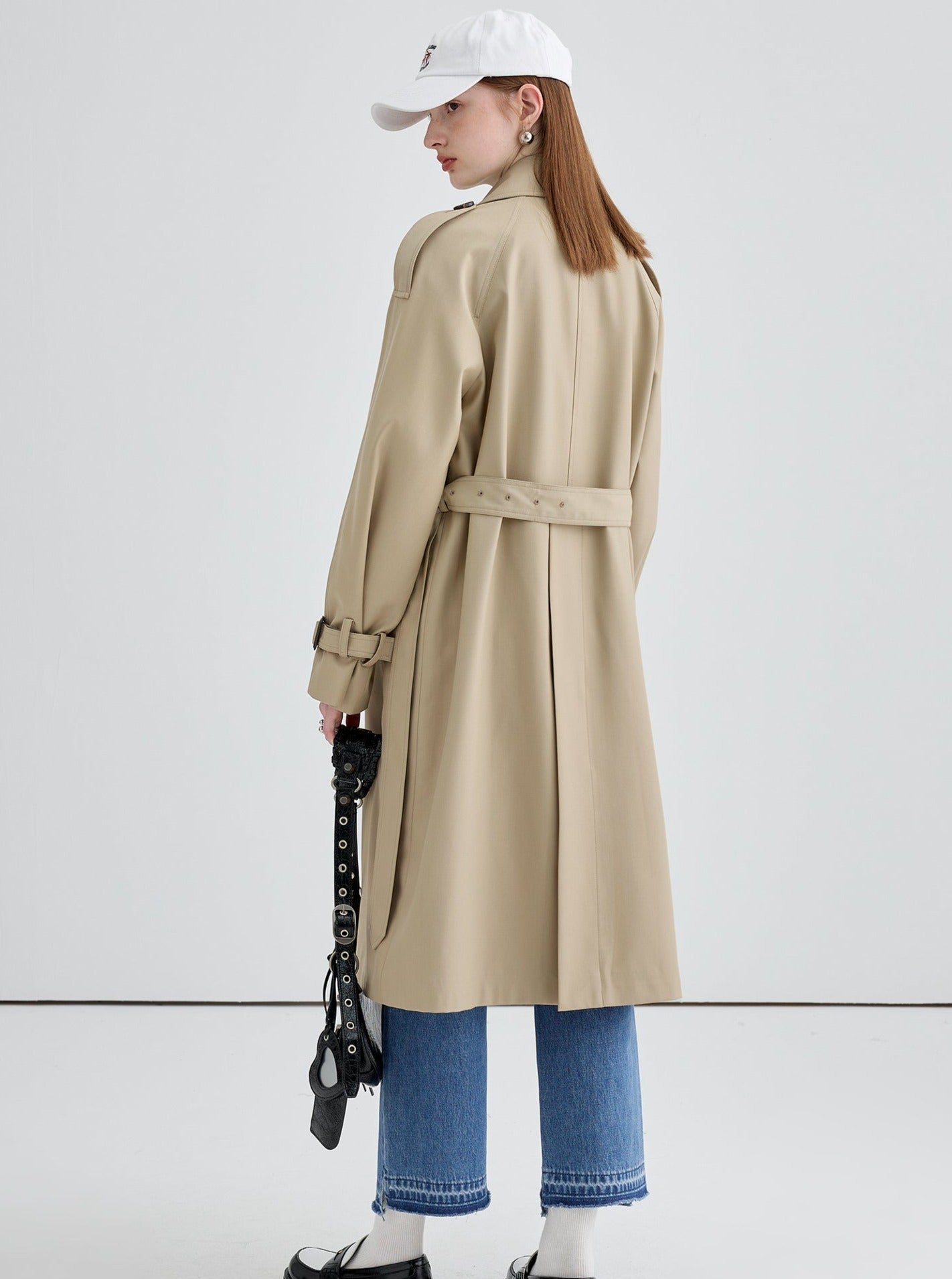 9% von der neuen Trenchcoat Frauen Herbst 2024 neue kleine Mann locker und dünn britischen Stil Midi Top