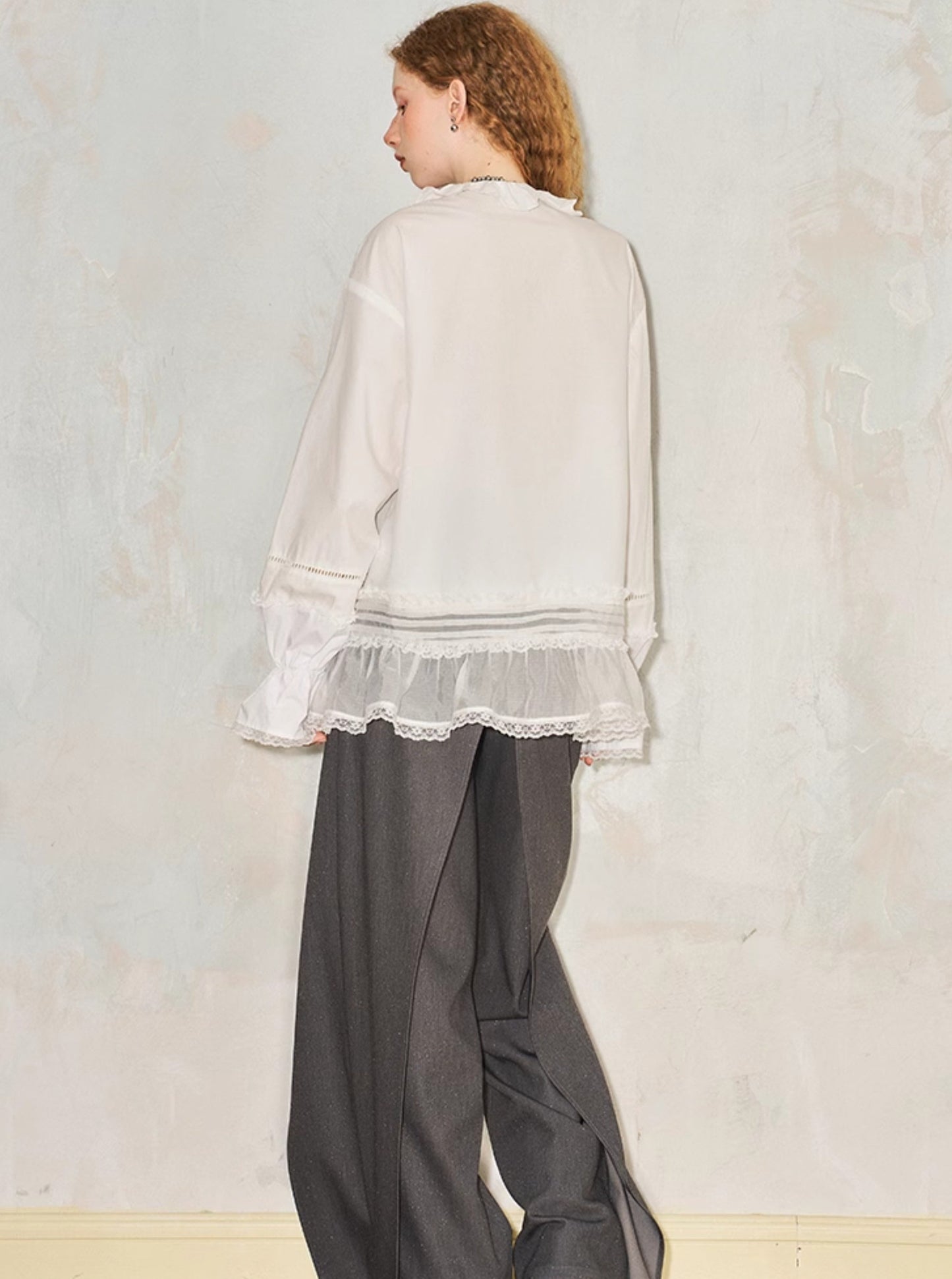 Slouchy Loose Long-Sleeved Tops