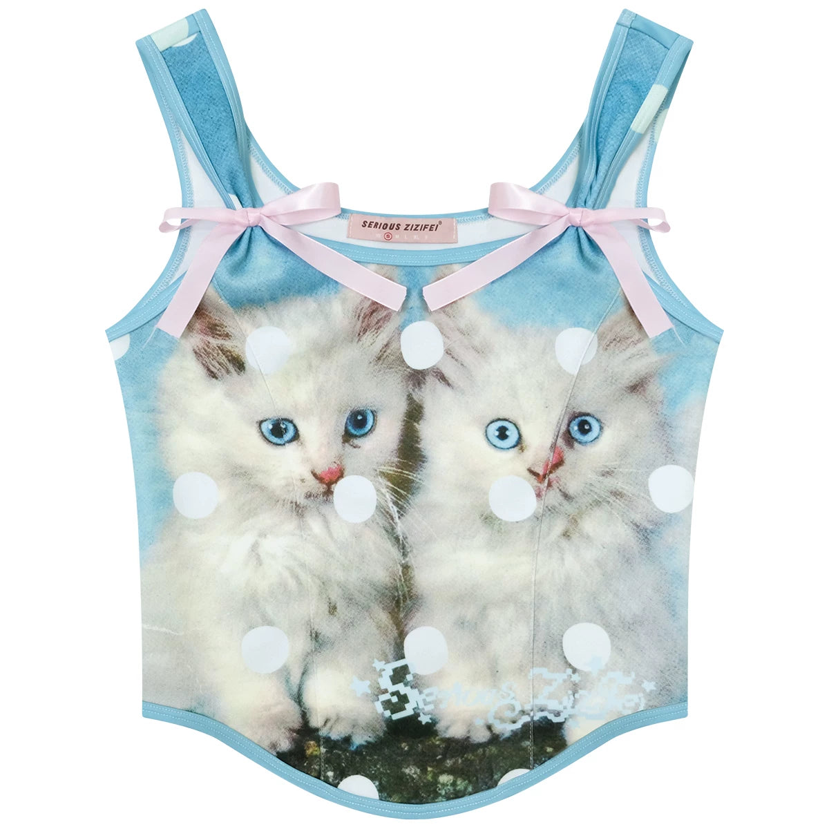 Soft Candy Polka Dot Top