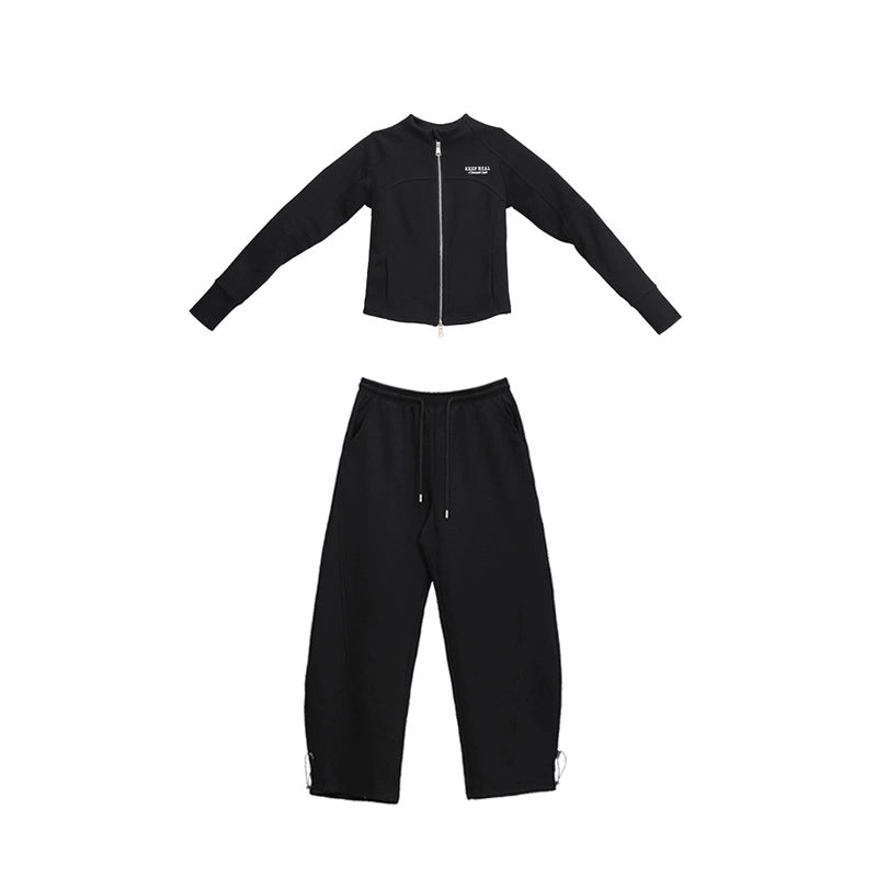 Long-Sleeved Hip-Hop Top Trousers Set-Up