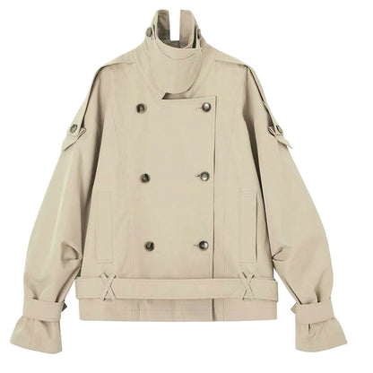 Classic Stand-Up Collar Trench Coat