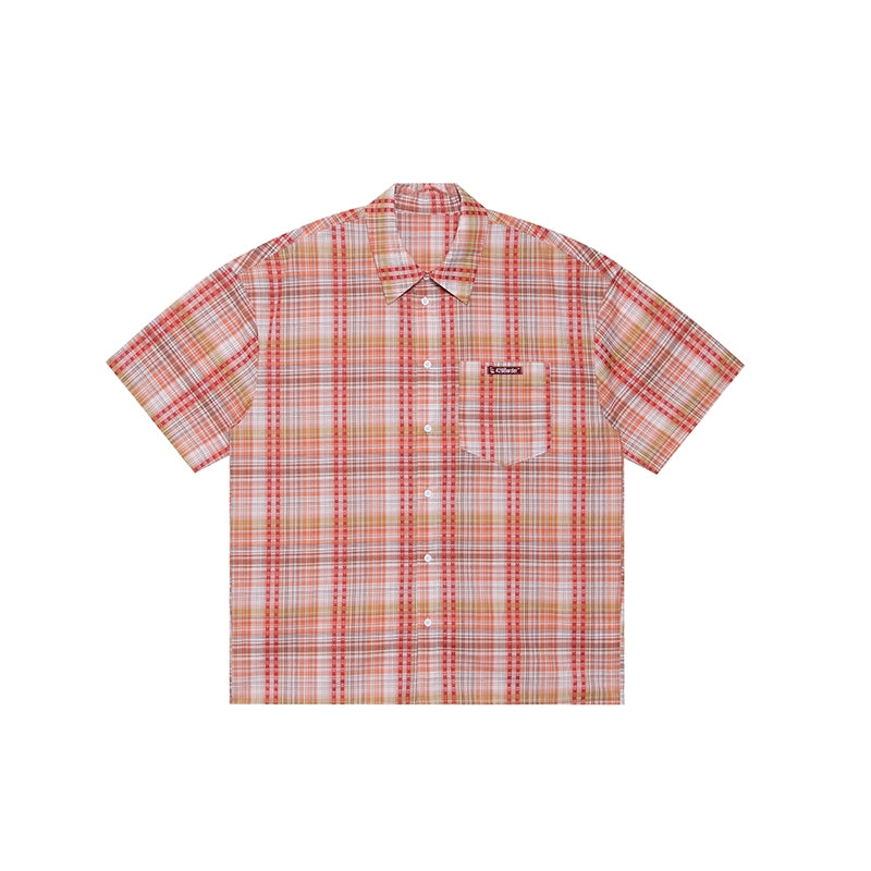 Embroidered Checked Summer Shirt