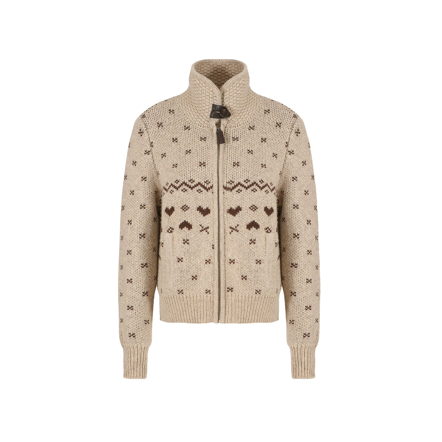 Retro Wool Fair Isle Cardigan