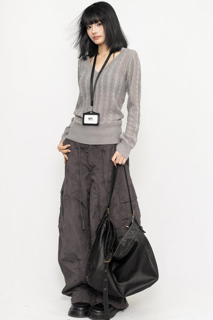 College Style V-neck Shirt