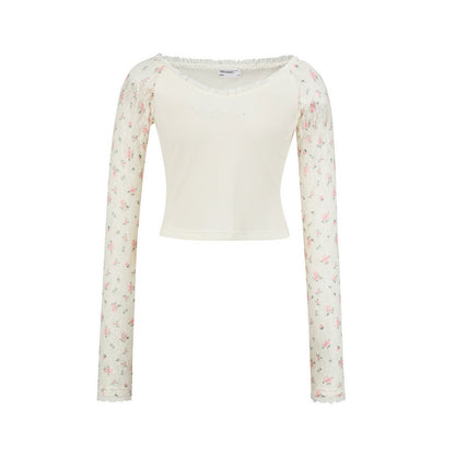 Romantic Lace Floral Slim Shirt
