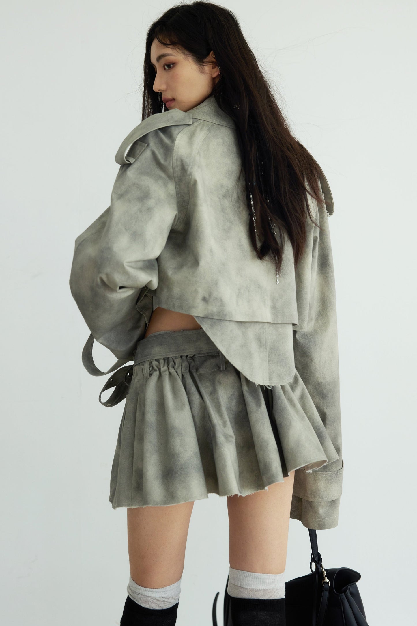 Loose Soil-Dyed Trench Coat