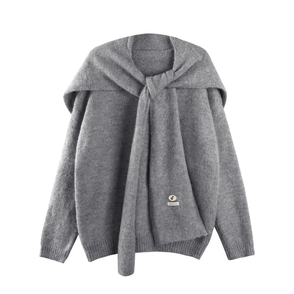 Solid Knitwear Two-Piece Top Set