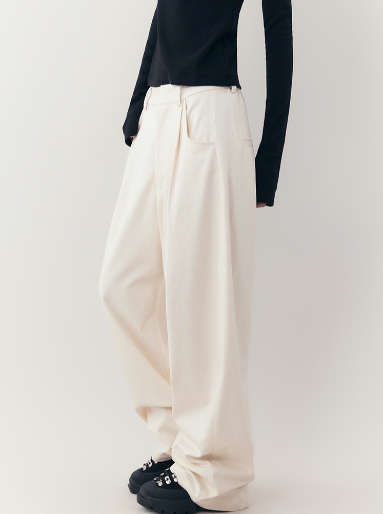 Straight Wide-leg Casual Pants