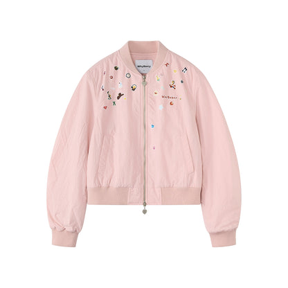 Printed Padded Flight Jacket