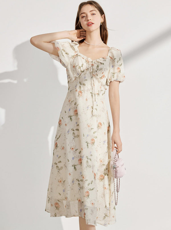 French Elegant V-Neck Dress