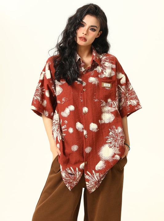 American Retro Loose Summer Shirt