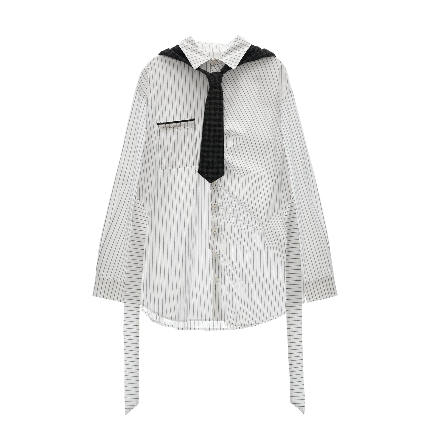 Long Striped Long Sleeve Shirt