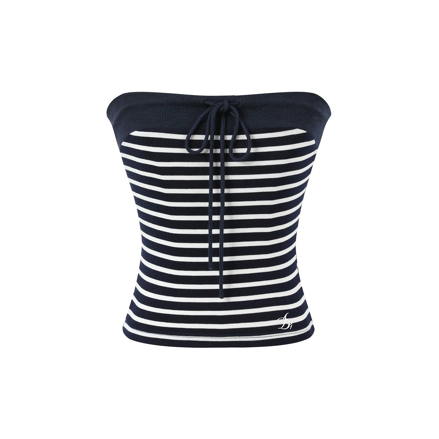 Color-Block Striped Tube Top Set-Up