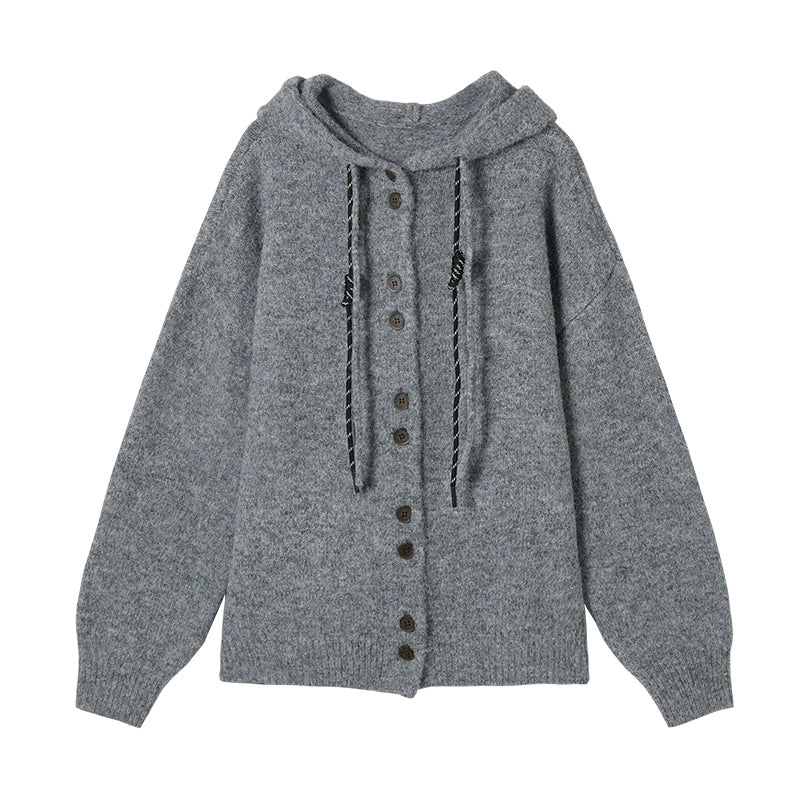 Hooded Knitwear Jacket