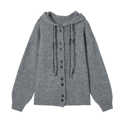 Hooded Knitwear Jacket