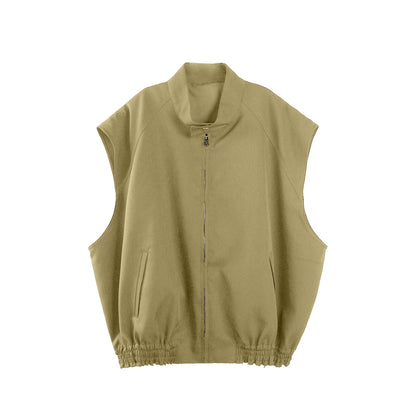 Casual Wide-Shoulder Layering Vest