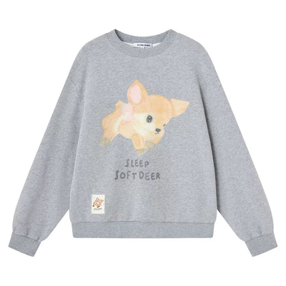 Deer Velvet Sweatshirt Sweater