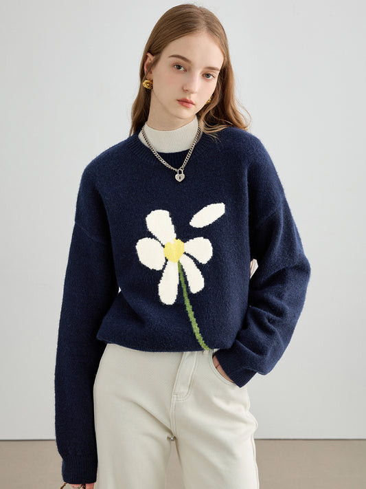 Round Neck Base Layer Knitted Sweater