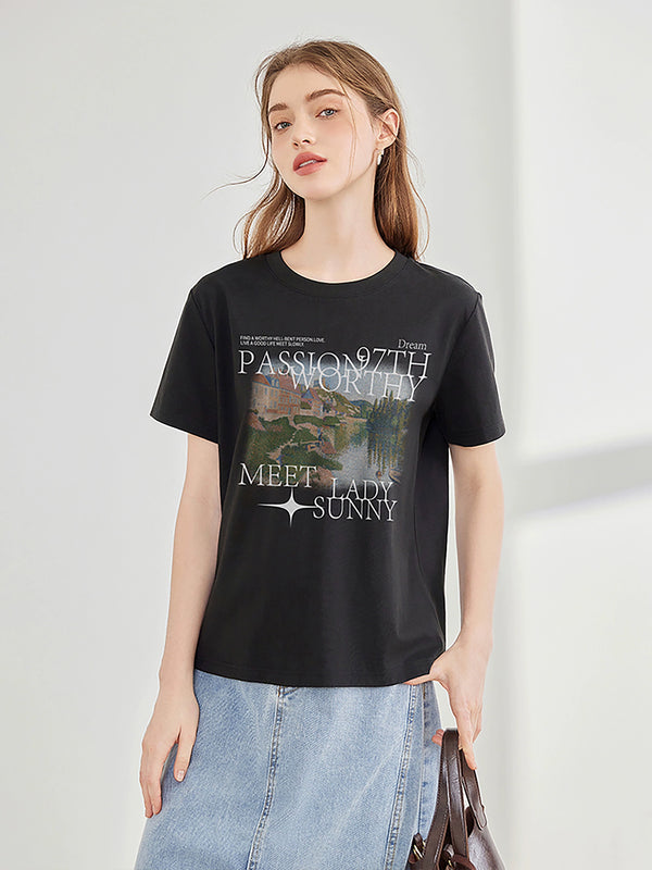 Letter Print Summer Body Shirt