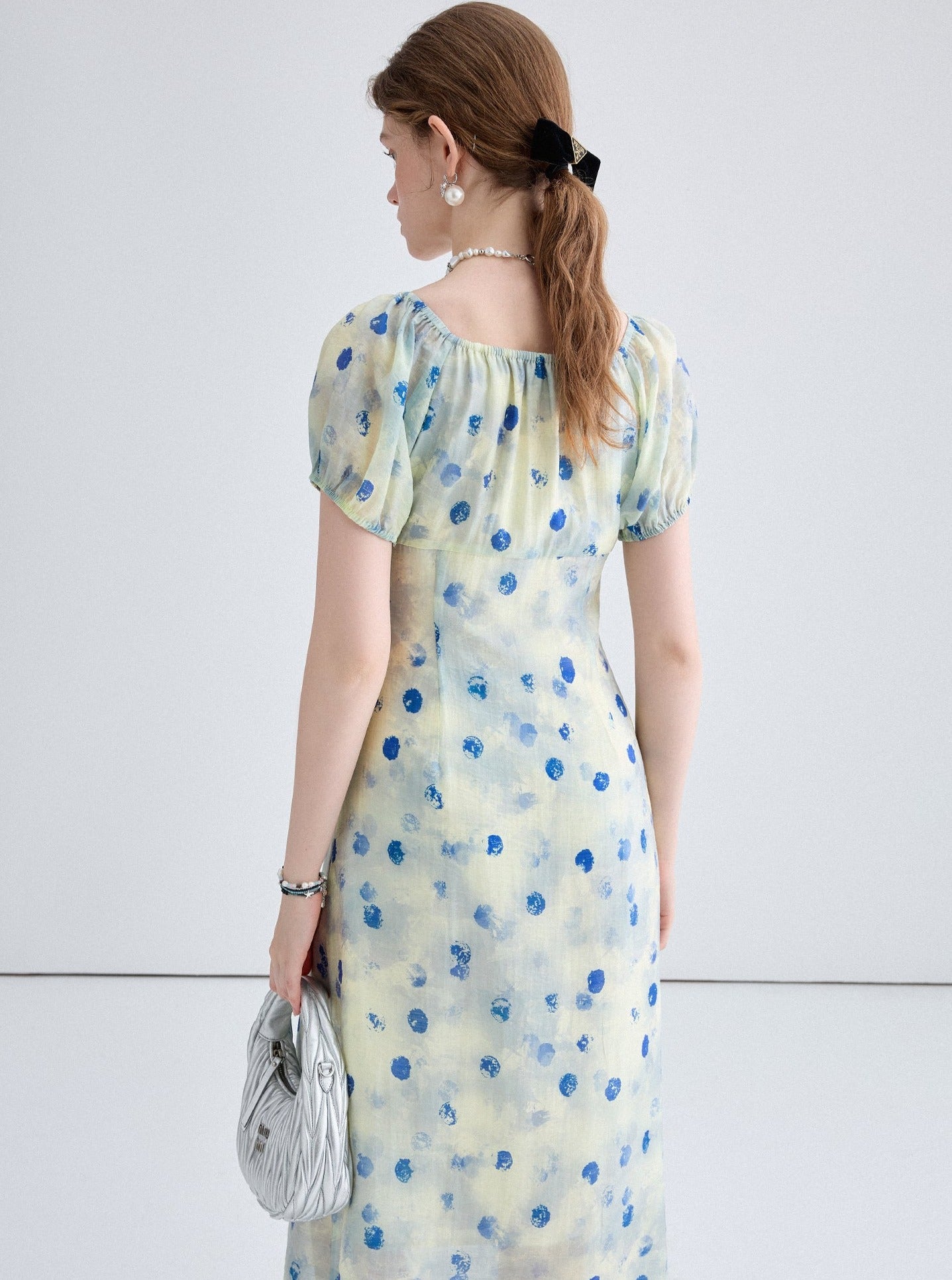 Polka Dot Design Long Dress