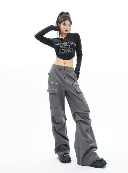 American Relaxed Wide Leg Hip Hop Pants